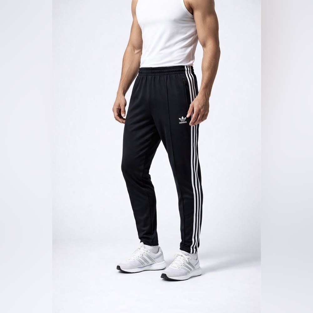 Adidas UNISEX Black/White Superstar 3-Stripe Track Pants